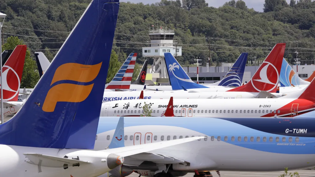 Odstavená letadla Boeing 737 MAX