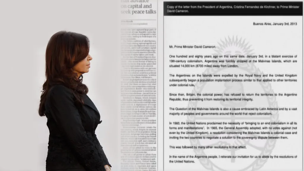 Otevřený dopis Cristiny Fernándezové v britských denících