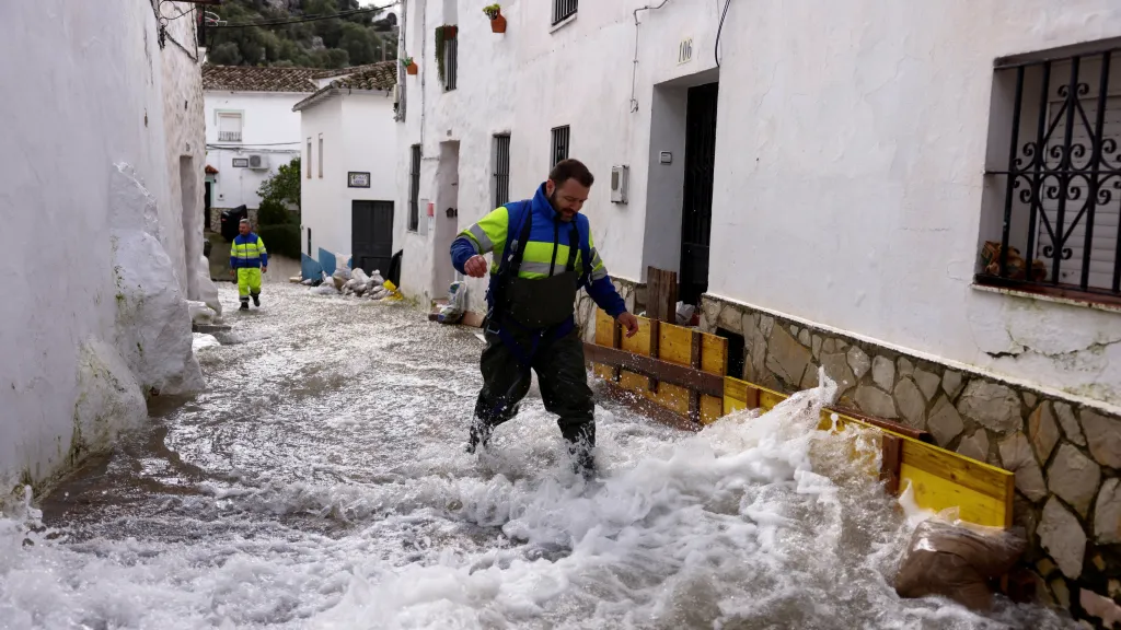 Povodně ve Španělsku v únoru 2026