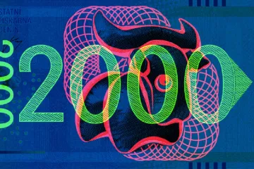 Sklo, architektura i nafukovací buvol. Studenti UMPRUM navrhovali nové bankovky a doklady