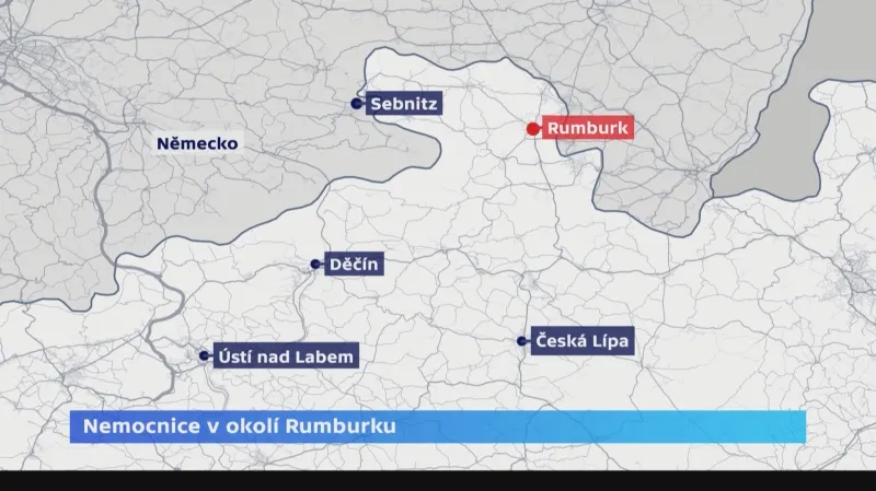 Nemocnice v okolí Rumburku