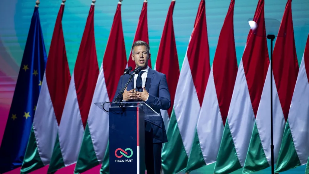 Maďarský opoziční lídr Péter Magyar