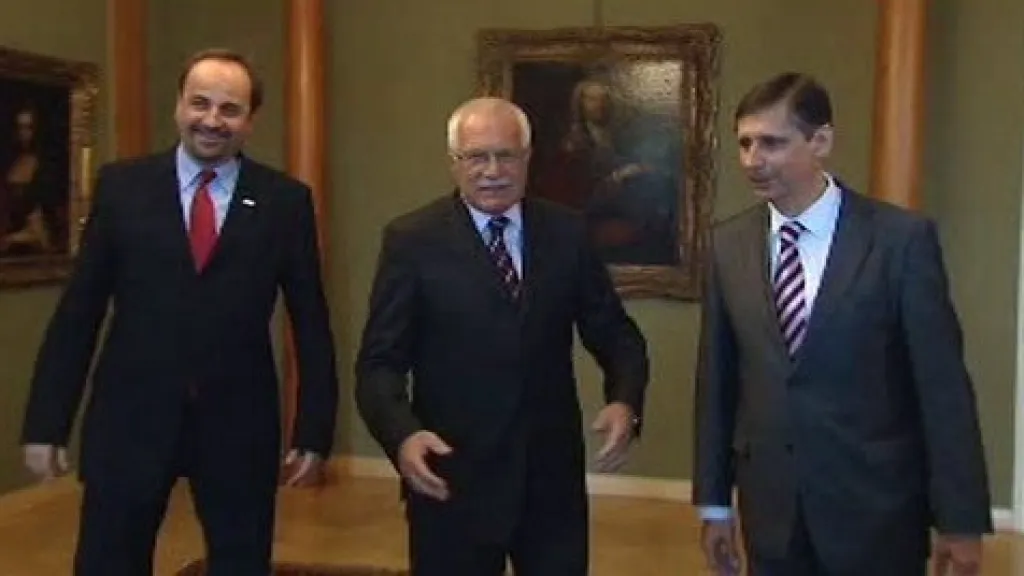 Václav Klaus, Jan Fischer a Jan Kohout