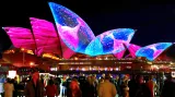 Projekce na opeře při festivalu Vivid Sydney