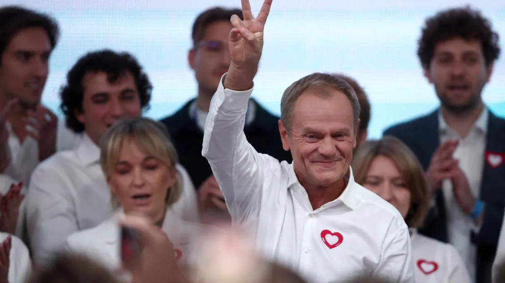 Donald Tusk po oznámení exit pollu