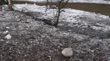Částečně uvolněné koryto řeky