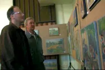 Vernisáž výstavy obrazů v Louce na Horňácku
