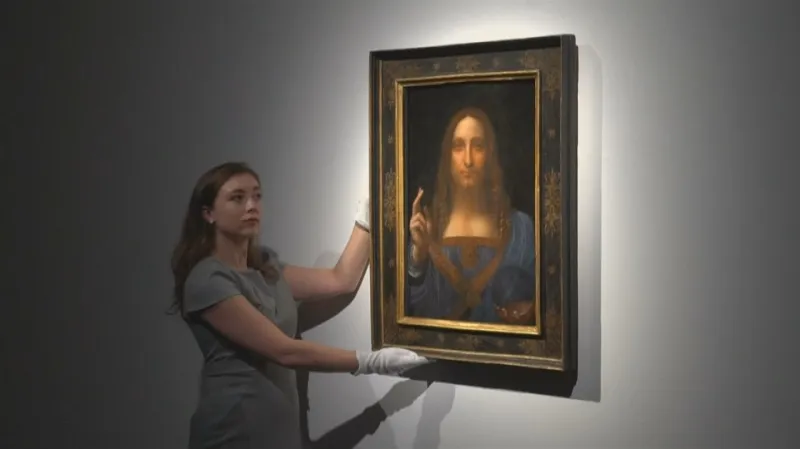 Da Vinciho obraz Spasitel světa