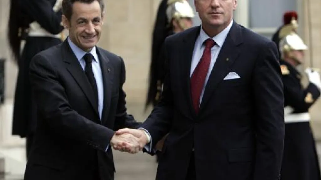 Nicolas Sarkozy a Mirek Topolánek