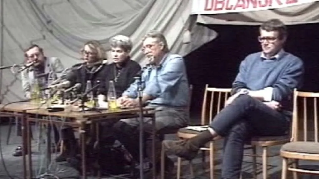 Diskuze během sametové revoluce