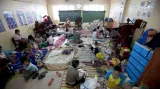 Evakuační centrum v Manile