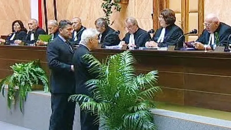 Miloš Melčák a Jan Kalvoda u Ústavního soudu