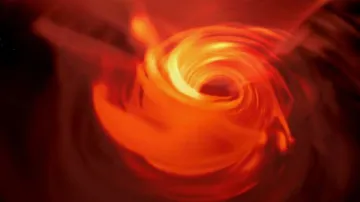 Vizualizace černé díry, ilustrační obrázek