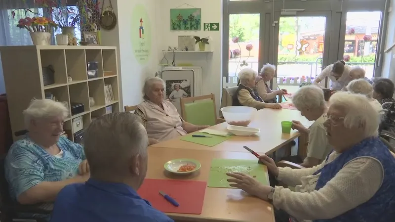 Senioři v drážďanském penzionu Alexa