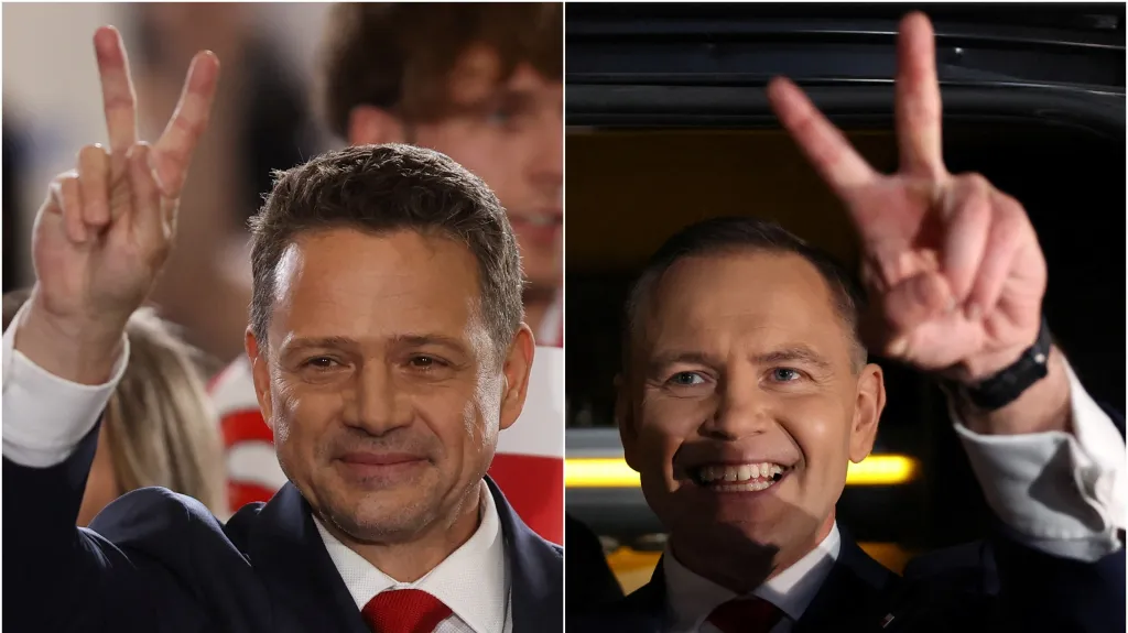 Rafał Trzaskowski a Karol Nawrocki