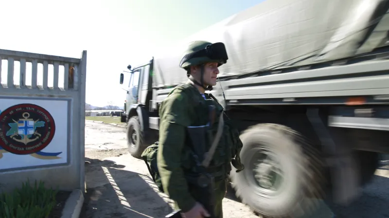 Ruský voják na Krymu