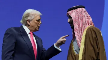 Prezident USA Donald Trump a saúdský korunní princ Muhammad bin Salmán na snímku z listopadu 2025