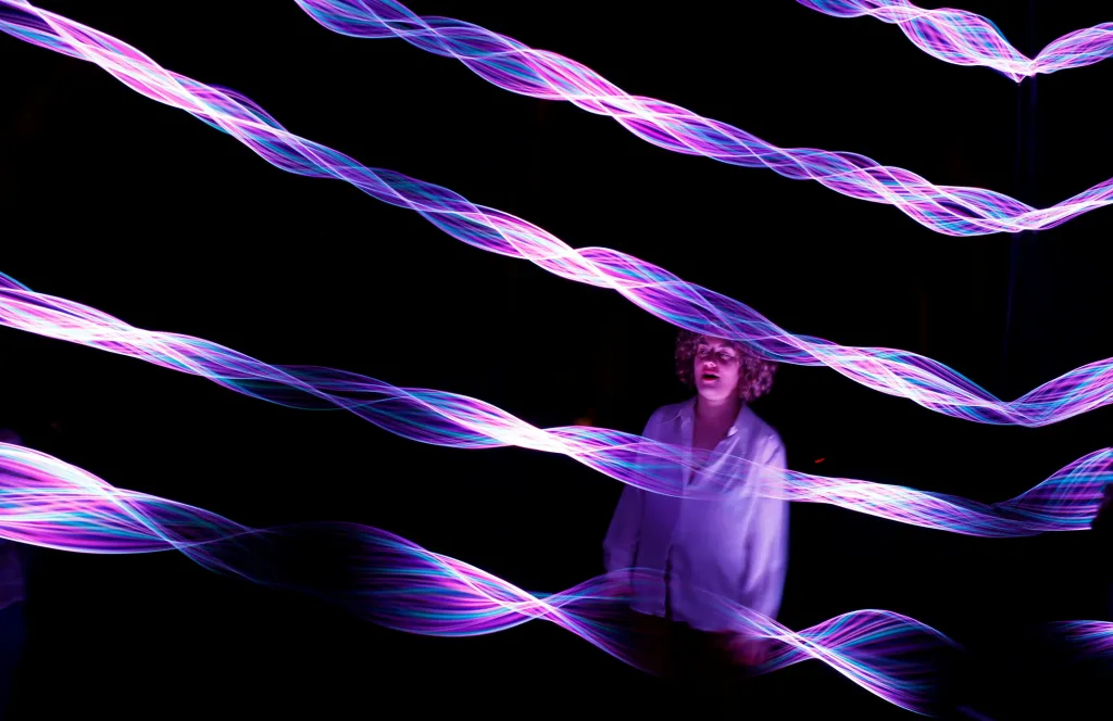 Severní Makedonie zažila umělecké světelné instalace během festivalu Skopje Light Art District v hlavním městě