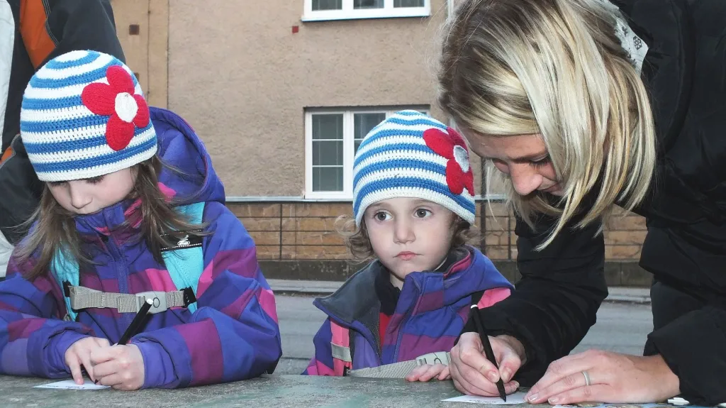 Z akce "Kdo je vidět, vyhrává" v Boskovicích