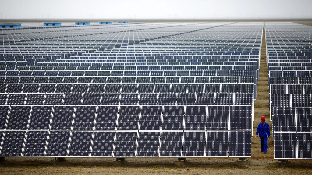 Čínská solární elektrárna