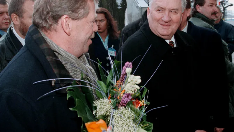 Michal Kováč s Václavem Havlem