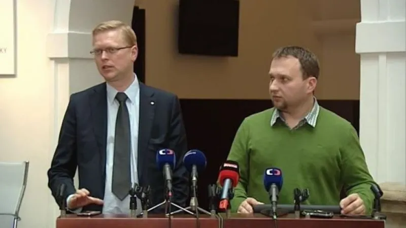 Předseda KDU-ČSL Pavel Bělobrádek po jednání s předsedy ČSSD a ANO