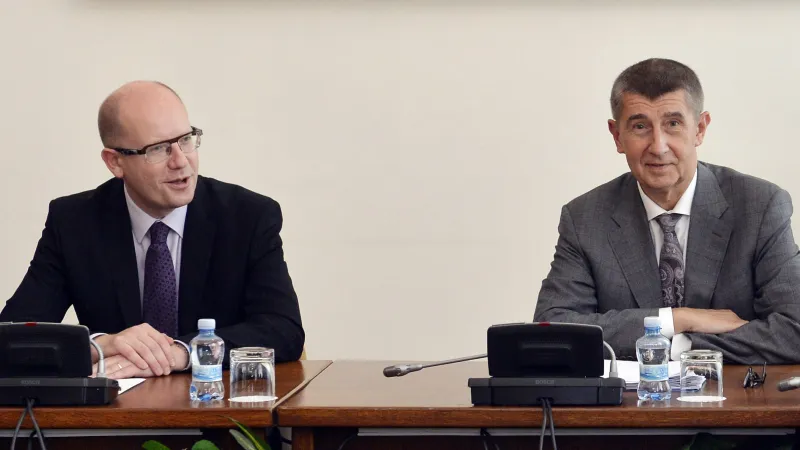 Bohuslav Sobotka a Andrej Babiš