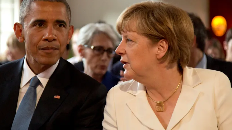 Barack Obama a Angela Merkelová