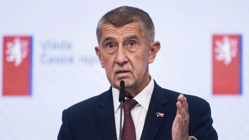 Premiér Andrej Babiš (ANO) na brífinku po jednání vlády