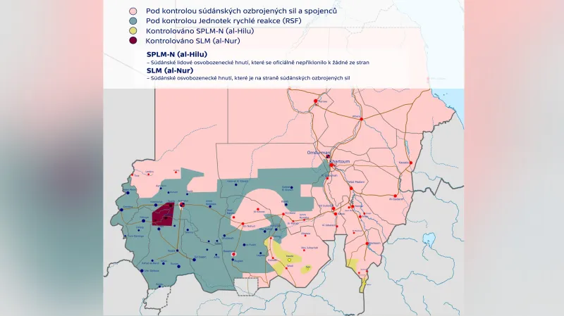 Konflikt v Súdánu (situace k 31. březnu 2025)