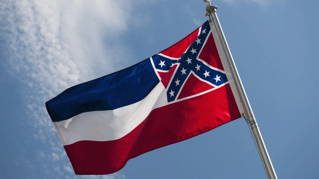 Bývalá vlajka amerického státu Mississippi