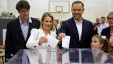 Karol Nawrocki s manželkou Martou a dětmi