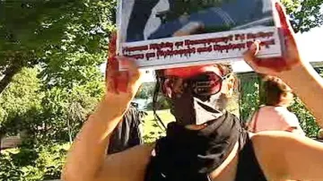 Demonstrace na podporu íránské opozice