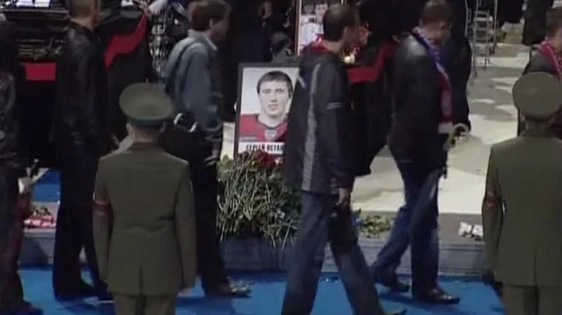 Loučení s hokejisty Jaroslavle