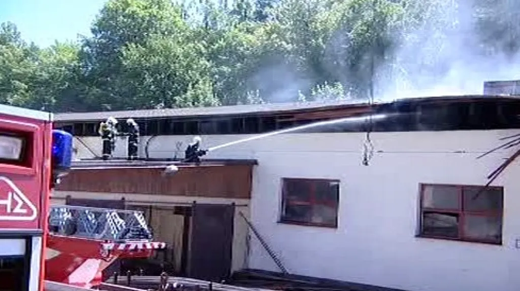 Požár pily v Prlově