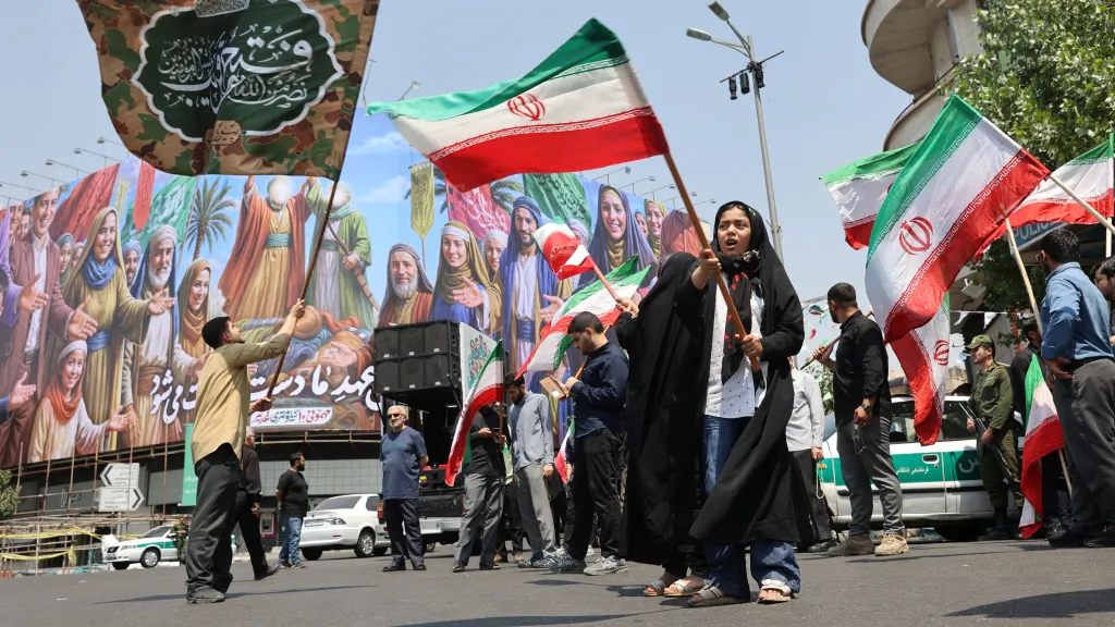 Protiizraelský protest v Teheránu v roce 2025