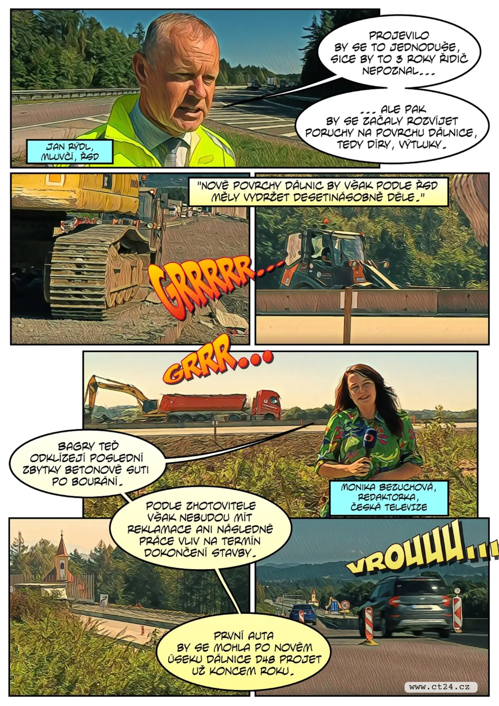 Silničáři zdemolovali nový úsek dálnice