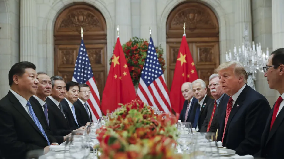 Jednání čínské a americké delegace o obchodních sporech