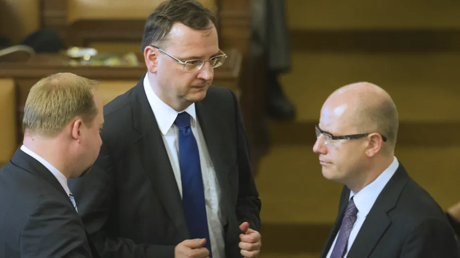 Jeroným Tejc, Bohuslav Sobotka a Petr Nečas