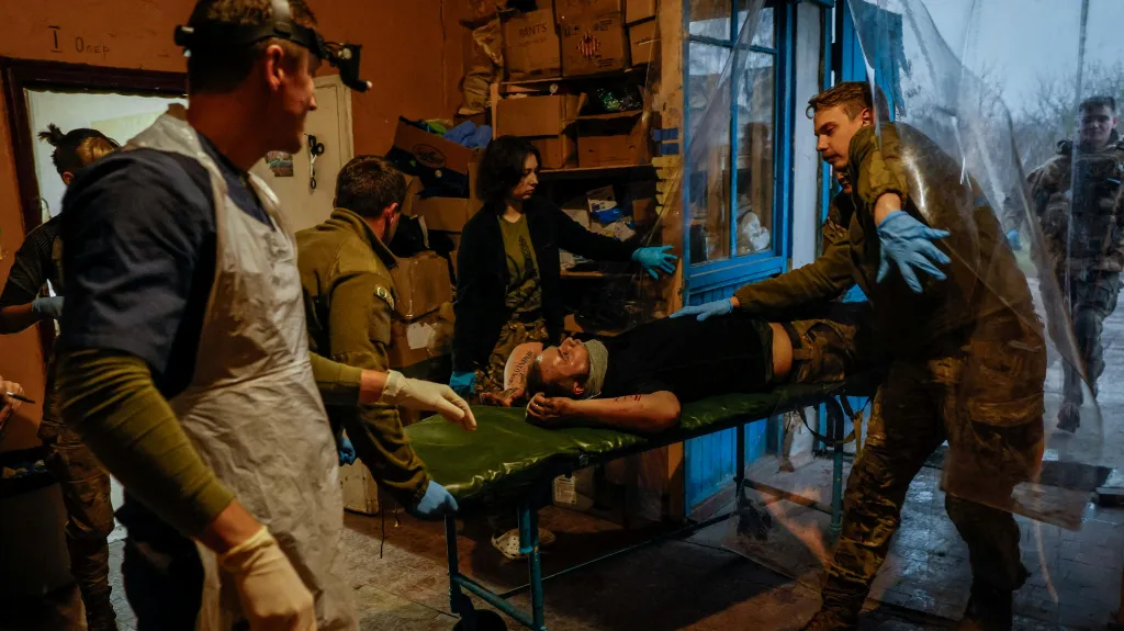 Nemocnice v obléhané Avdijivce