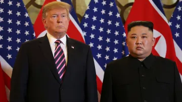 Donald Trump a Kim Čong-un na druhém společném setkání