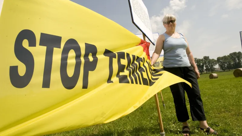 Protest proti dostavbě Temelína