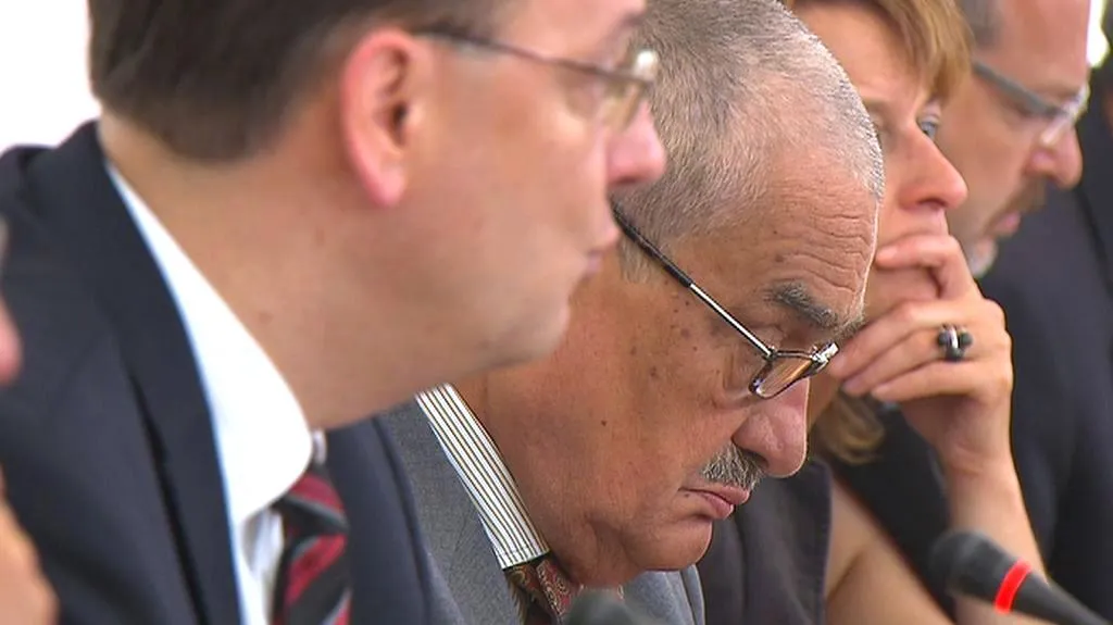 Karel Schwarzenberg a Petr Nečas