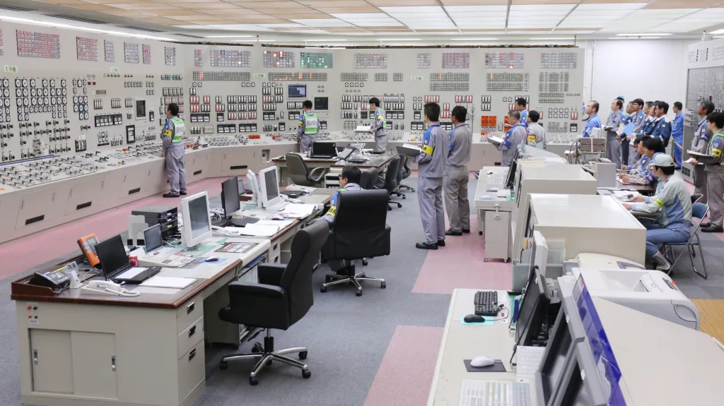 Velín jaderné elektrárny Sendai v japonské prefektuře Kagošima