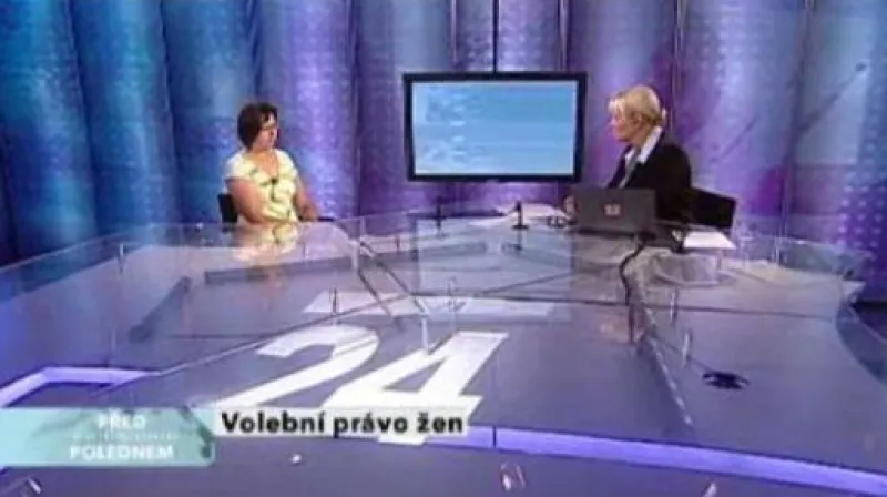 Před polednem o volebním právu pro ženy