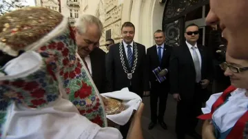 Miloš Zeman na návštěvě Moravskoslezského kraje