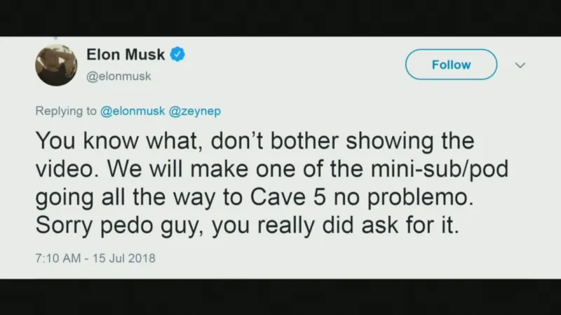 Muskův kontroverzní tweet