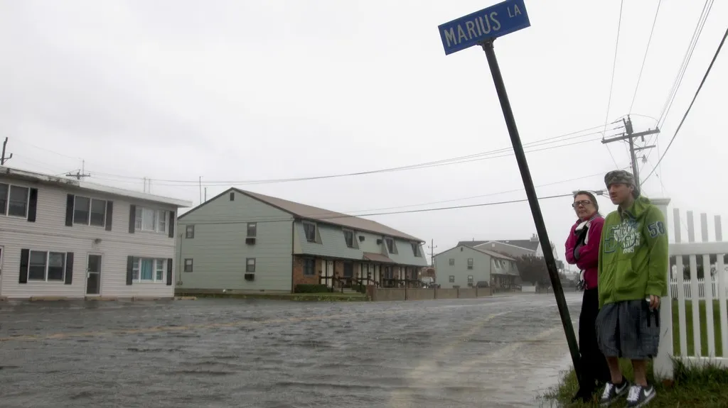 Hurikán Sandy zasáhl New Jersey