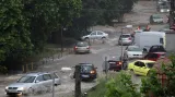 Povodně zablokovaly řadu ulic