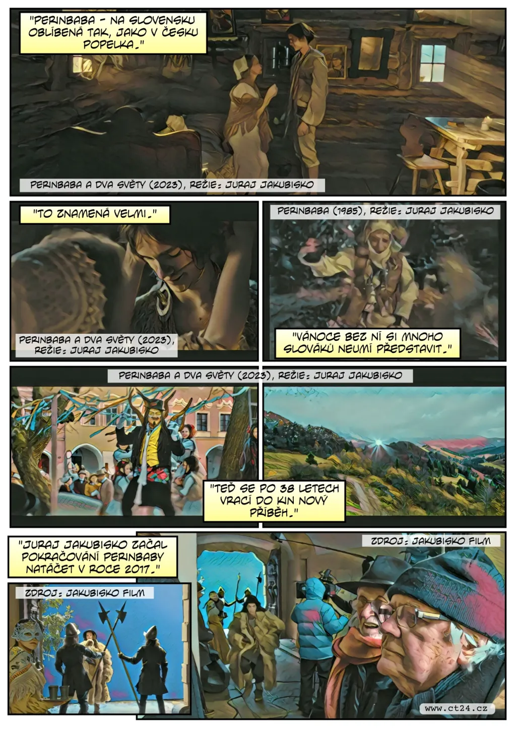 Do kin vstupuje poslední Jakubiskův film. Perinbaba a dva světy navazuje na známou pohádku